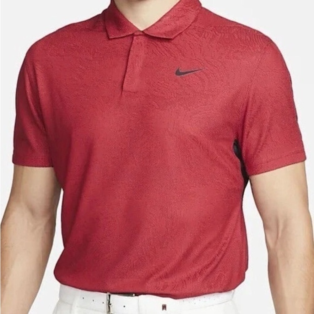 Nike Dri-FIT ADV Tiger Woods Golf Polo - Size 2XL - DH0711 687 - Red / Black NEW